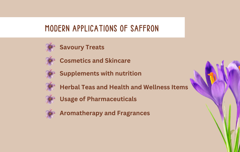 Modern Applications of Saffron